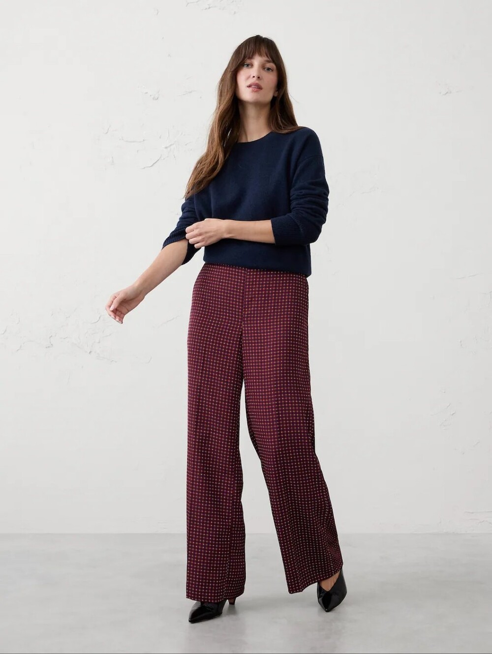 Banana Republic Hayden Wide-Leg Satin Pant Medium